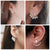 New Imitation Pearl Heart Crystal Flower Leaf Stud Earrings