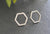 Simple Minimalist Hexagon Honeycomb Shaped Earring for Girls