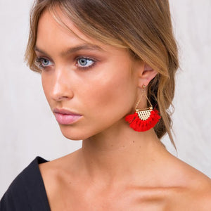 Juran New Fashion Tassel Long Earring For Women