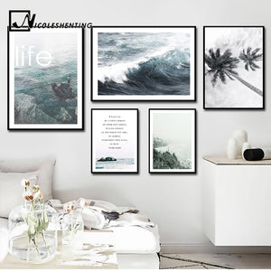Sea Landscape Motivational Poster Wall Art