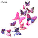 Double layer Butterfly Wall Sticker for Home 3D