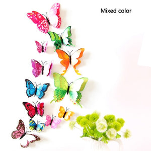 Double layer Butterfly Wall Sticker for Home 3D
