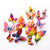 New style 12Pcs Double layer 3D Butterfly Wall Sticker on the wall Home Decor Butterflies for decoration Magnet Fridge stickers