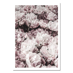 NICOLESHENTING Motivational Flower Feather Wall Canvas Art
