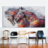 HDARTISAN Wall Art Picture Canvas Oil Painting Animal Print For Living Room Home Decor The Two Running Horse No Frame