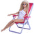 Dollhouse Furniture Swim Foldable Deckchair Accessories For Barbie Doll