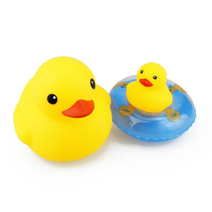 Bath Toy Animals Swimming Water Toys Mini Colorful Soft Floating Rubber Duck For Baby Kid-15PCS/Bag