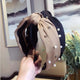 Fashion Wide Side Hairband Lovely Turban Head Band Pearl Hair Accessories Fresh Women Hair Hoop Striped Hair Bands Wholesale